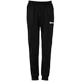 Kempa Jungen Lite Herren Trainingshose Jogginghose Sporthose Lang, Schwarz/Weiß, 164 EU