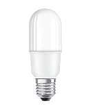 OSRAM LED Lampe mit E27 Sockel, Kaltweiss(4000K), Stabform, 8W, Ersatz für 60W-Glühbirne, matt, LED STAR STICK
