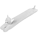 Tür-Zugluftblocker, 83 cm, niedliche Türstopper für die Unterseite der Tür, robuster dekorativer Türstopper, beschwerter Türstopper, Tier-Türrissblocker, graue Katze