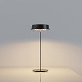 Palmina 901, Led Tischlampe Dimmbar,4400mah Led Tischlampe Kabellos, IP54-Schutz, Lampe Für Den Innen-/Außenbereich, Geeignet Für Abendessen, Lesen, Schlafzimmer, Garten Und Vieles Mehr/Schwarz