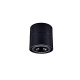 Einbau-Downlight Wandmontiertes LED-Schienenlicht Deckenschienenstrahler 12w18w Bekleidungsgeschäft Hintergrundwand COB-Schienenlicht Montiertes Downlight Einbau-Downlight ( Color : Black 12w , Size :