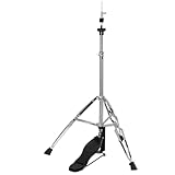 HDYNUZ Hi-Hat-Ständer, Metall-Beckenständer, Hi-Hat-Ständer, Klapphalterung, höhenverstellbar für Schlagzeuger-Musikinstrument(22mm)