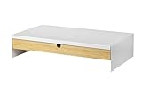 IKEA ELLOVEN Monitorständer mit Schublade, aus Aluminium, 47x26x10 cm weiß