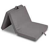Sleezzz CloudComfort Basic Kinder Faltmatratze Klappmatratze, 60 x 120 x 6 cm, Schaumstoffkern mit Tragegriff und Klettverschluss