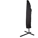 MonoSora 210D wasserdichte Sonnenschirmhülle für Sonnenschirme für Bananen und römische Terrassenschirme, 205 cm, 265 cm, 280 cm, Schwarz