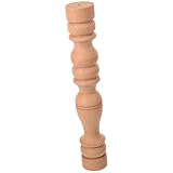 CLISPEED Massiver Holzsäulen Kopf mit Klassischem Römischem Säulendesign Geschnitzte Möbelverzierung Unbehandelter Holzpfosten für Schrankgeländer und Beistelltisch Nachhaltiges