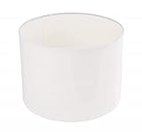 Rayher Hobby 2308302 Lampenschirm, rund, 25 cm ø, Höhe 15 cm, 100% Polyester, für Steh- oder Hängelampe, auch zum Bemalen und Bekleben, weiß, Weiss/Opulenter Garten