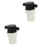 YARNOW 2 Stücke Rohr Vorfilter Inline Rv Bildschirmreiniger Kunststoff Inline Reiniger Garten Marine Leitung Pumpe Sieb Vorzubehör Filter Für Mesh Schwarz Boot Praktisch Rasen Auf Wasser