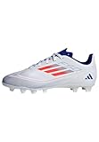 adidas Unisex F50 Club Football Boots Flexible Ground Fußballschuhe, Cloud White/Solar Red/Lucid Blue, 36 2/3 EU