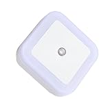 BESTonZON 2St lichtsensor sensor light steckdosenlampen steckdosen lampen steckdosenleuchte Nachtlicht Lichtkontrolllampe Treppensensor Licht Sensorlampe einstecken Sensorlicht Weiß