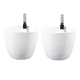 Toddmomy 2St Topf Mit Bewässerungssystem Selbstbewässerung Smarter Blumentopf Selbstbewässerndes Hängendes Pflanzgefäß Wasserspeicher Für Pflanzen Elho Übertopf Wunder Hydrokultur