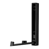 SOTECH Klapphaken VALVOLE Höhe: 120 x Breite: 16 mm schwarz matt, Garderobenhaken modern aus Zinkdruckguss, platzsparender Kleiderhaken ideal für Caravan