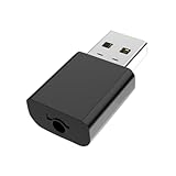VILLCASE Wireless Audio Adapter Funk Transmitter Empfänger für Auto Tv PC Klinke Stereo Lautsprecher Kabellos Kompatibel mit Home Sound System