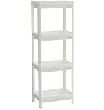 IKEA Regal VESKEN - Steckregal/Aufbewahrung mit Vier Böden - 37 x 23 x 101 cm - Kunststoff - weiß