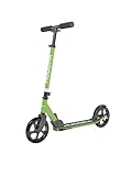 HUDORA Scooter Start 200 I Stabiler Aluminium-Roller I Höhenverstellbarer & zusammenklappbarer Cityroller I Kinder- & Erwachsenenroller für bis zu 100kg I Solider Tretroller mit Ständer | Green