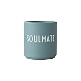Design Letters Kaffeebecher | Lieblingsbecher | Weihnachtsgeschenke für Männer, Frauen | Ideal für Weihnachtsdeko, Tischdeko Weihnachten | Tasse mit Spruch | Porzellan Kaffeetassen | SOULMATE | 250 Ml