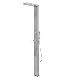 Refined Gartendusche Duschsäule Pooldusche Außendusche Garten Edelstahl Gebogen (Quadratisch)