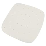BAZEITFLOW 100 Stück Backpapier Quadratisch Perforiert Antihaft Dampfgarer Papier für Heißluftfritteuse und Airfryer Zubehör Bpa frei Pflanzliches Silikonöl für Knuspriges Backergebnis