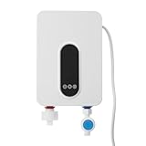 Elektronischer Durchlauferhitze Dusche,Warmwasserbereiter mit Duschkopf,intelligente Thermostatfunktion,Touchscreen,für Küche, Bad, Waschbecken
