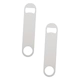 Cabilock 2st Sublimationsflaschenöffner Flaschenheber Für Den Haushalt Leerer Flaschenöffner Dosenöffner Einzigartiger Kapselheber Diy Liefert Mehrzweck-kapselheber Weiß Rostfreier Stahl