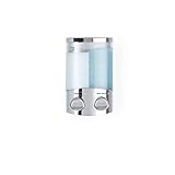 Better Living Seifen-, Duschgel- und Shampoo-Spender, in Chrom-Finish, ABS-Kunststoff, Chrome, 2-Chamber