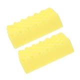 CHILDWEET 2 Stück Autoschwämme Wellenstruktur Weich Kratzfrei Auto Waschschwamm Polierschwamm für Lackpflege und Wachs Anwendung Vielseitig Langlebig Sanft zur Fahrzeugoberfläche