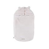 NOUKIE'S - Einschlagdecke Sherpa & Jersey Sand Mix & Match für Autositz, Kinderwagen