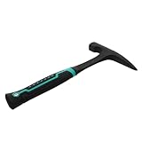 Mipcase Geologischer Hammer Satz Kohlenstoffstahl mit Spitzen und Flachkopf Robuster Geologenhammer für Bergbau Gesteinssuche und Geologische Erkundung Tragbares Explorationswerkzeug