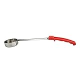 Zunedhys Pizzaaufstrich Saucenkelle Gummigriff Flacher Boden KüChe KochlöFfel Edelstahl MesslöFfel SuppenlöFfel -2 Oz
