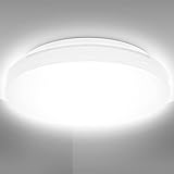 B.K.Licht – LED Badezimmerlampe – spritzwassergeschützte Bad-Lampe mit neutralweißer Lichtfarbe – Ø22 cm Größe S