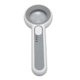 Handlupe, 11 x, Touch-Taste, wiederaufladbar, 3 Stufen, Lupe mit LED-Beleuchtung für Naharbeit und Lesen von Büchern