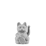DONKEY Lucky Cat Mini | Grey - Japanische Glücksbringer Winkekatze in Grau, 9,8 cm hoch