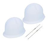 Ipetboom 4 Stück Haarfärbekappe werkzeug Haar-Highlighter-Set Färben von Farbkappen Hut zum Haarefärben Kappen zum Färben von Haaren Haarfärbemittel Haare färben für Salon Eisen Blue