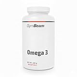 GymBeam Omega 3 Kapseln - 2000 mg pro Tagesdosis, Hochdosiert mit 18% EPA und 12% DHA, Omega-3-Fischöl-Tabletten angereichert mit Vitamin E, unterstützen Immunsystem (360 caps)