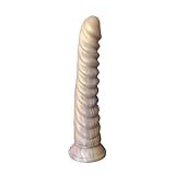 Soarvlorfy Spirale Analdildo Masturbation Analsexspielzeug Realistischer Dildo Große Penis Silikon Buttplug Anal Butt Plug Prostata Massage Flexibler Analdildos G-Punkt Sexspielzeug,Grau