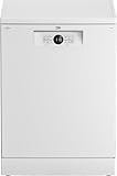 Beko BDFN26430W Geschirrspüler 60 cm, freistehend, unterbaufähig, für 14 Maßgedecke, 6 Programm, 4 Zusatzfunktionen, 3 Spülebenen, HygieneIntense, SelfDry, Programm für Halbe Beladung, Weiß