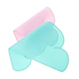 WOONEKY 2 Stück Teiliges Haustier Futtermatten Wolkenform rutschfest Hitzebeständig Katzen Hundeschalen Unterlage Grün Schmutzabweisend Leicht zu Reinigen