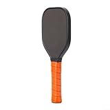 Solaughguy Pickleball-Trainingspaddel aus Kohlefaser mit Sweet-Spot-Technologie für Anfänger und Fortgeschrittene – Pickleballschläger mit Holzgriff, Braun