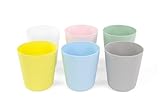 IKEA Kalas Baby/Kleinkind Kunststoff Trinkbecher, verschiedene Pastellfarben, 6 Stück, BPA-frei
