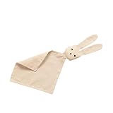 TOYANDONA 1Stk beruhigendes Handtuch beruhigende Spielsachen beruhigendes Cartoon-Babyhandtuch Sicherheitsdecke -Trösterhandtuch -Beruhigungstuch reine Baumwolle Beige