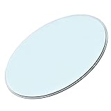 KXWOQ3ED Tischplatte aus Klarglas, Runde Tischplatte aus Gehärtetem Glas, 6 mm Dicke Transparente Kreisförmige Tischoberfläche für Couchtisch, Beistelltische, Esstische(100CM(40INCH))