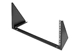 DIGITUS DN-48005 – 19-Zoll Rahmen – 6HE – Universal Wandmontage-Rahmen für 19' Equipment – Vertikal 283 x 504 x 151 mm – Schwarz