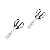 MAGICLULU 2 Stk Grillschere Sieb hacken Utensil Küchenhelfer zwiebelschneider verbandsschere grill matte rollgrillkorb Grillplatte Fleisch scheren Kimchi-Schere Hauswarminggeschenk pp Black