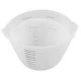 BRIGHTFUFU 2 Stück Silikon Messbecher mit Doppelter Skala Hochtemperaturbeständig Rutschfest Küchenbackbecher für Milch Saft Dessert Zubereitung