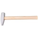 Schlosserhammer, 11,89 cm, geschmiedeter Stahl mit Holzgriff, für Metallbearbeitung, Schmied, Heimwerker, Maschinisten und Ingenieure (11,89 g)