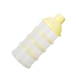 BESTonZON 4 Lagiger Tragbarer Milchpulver Dispenser Für Babys Abnehmbarer Aufbewahrungsbehälter Für Babynahrung Stapelbarer Snackbehälter Ideal Für Unterwegs Und Für Die Sichere