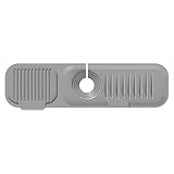 Spülbeckenmatte mit schneller Entwässerung – Spritzschutz und flexibler Seifenhalter | Schutz für Küchenspüle für Restaurants und Zuhause, rutschfeste Drainagematte (passt zu