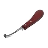 Hufmesser für Pferde, Edelstahl Hufmesser, Profi Hufmesser, Hufmesser Trimmwerkzeug für Pferde, Scharfes Hufmesser, Schlaufenmesser, Hufkantenmesser für Pferdehufpflege, Hufmesser Doppelt 2-Seitig