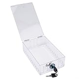 Vidonergy Transparente Acryl-Thermostat-Schlossbox mit Schlüssel für Zuhause, Büro, Schule, manipulationssichere Abdeckung, kompatibel mit den meisten nicht programmierbaren Thermostaten