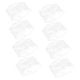 LIFKOME 8 Stück Teiliges Transparentes Regenhauben Damen Schützende Kunststoffhaube für Frisur Modischer Regenschutz Atmungsaktiv Praktischer Outdoor Hut